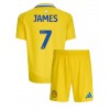 Leeds United Daniel James #7 Bortaställ Barn 2024-25 Korta ärmar (+ Korta byxor)